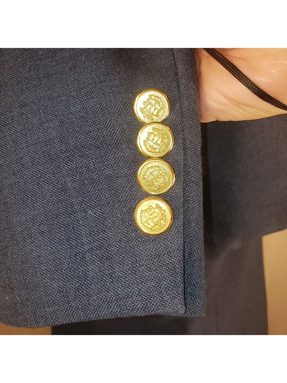 LaCrosse Royal Blue Blazer with Gold Accents - 44S - Picture 5 of 6